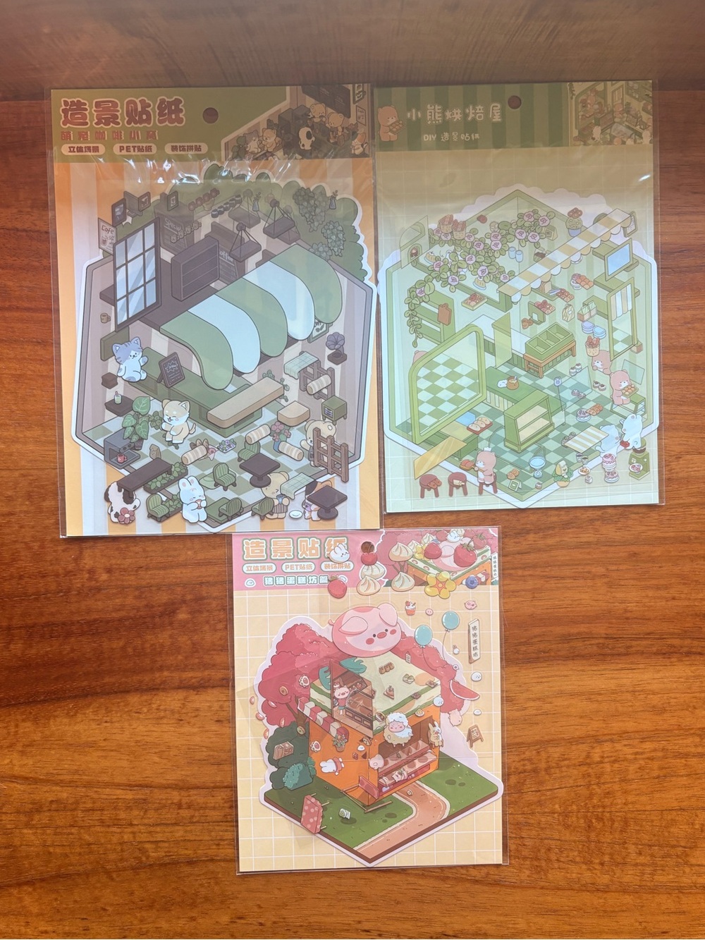 Miniature 3D sticker Activity for Kids and Adults That Improves Spatial Thinking